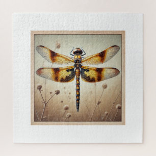 Pantala Dragonfly 040924IREF240 - Watercolor Jigsaw Puzzle