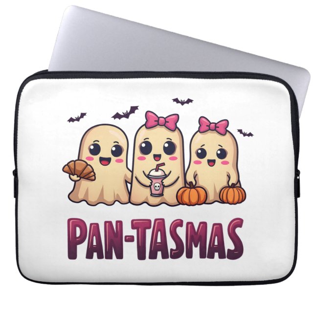 Pantasmas Funny Ghost Groovy Retro Halloween Laptop Sleeve (Front)