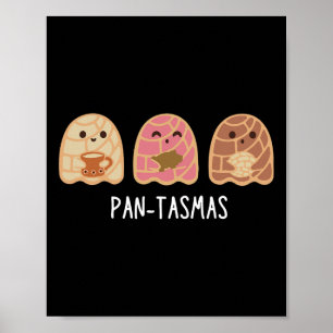 Pantasmas Ghost Funny Spooky Conchas Mexican Ghost Poster