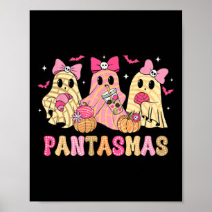 Pantasmas Ghost Funny Spooky Conchas Mexican Hallo Poster