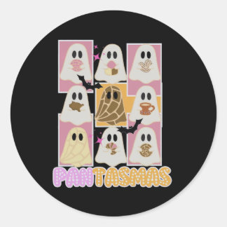 Pantasmas Pan Dulce Ghost Spanish Mexican Hallowee Classic Round Sticker