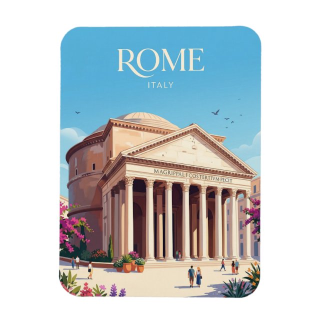 Pantheon Italy Magnet (Vertical)