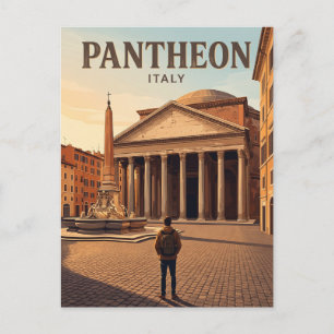 Pantheon Italy Postcard