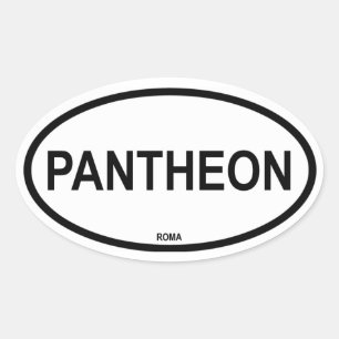 PANTHEON OVAL STICKER