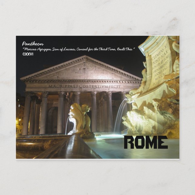 Pantheon Postcard (Front)