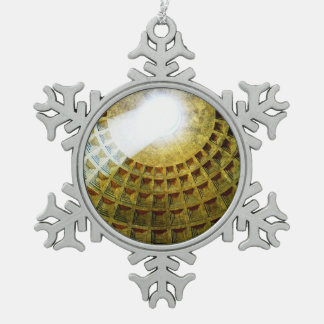 Pantheon Snowflake Pewter Christmas Ornament