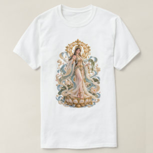 PANTHEONA Goddess of Mercy Art Sacred Goddess Art T-Shirt