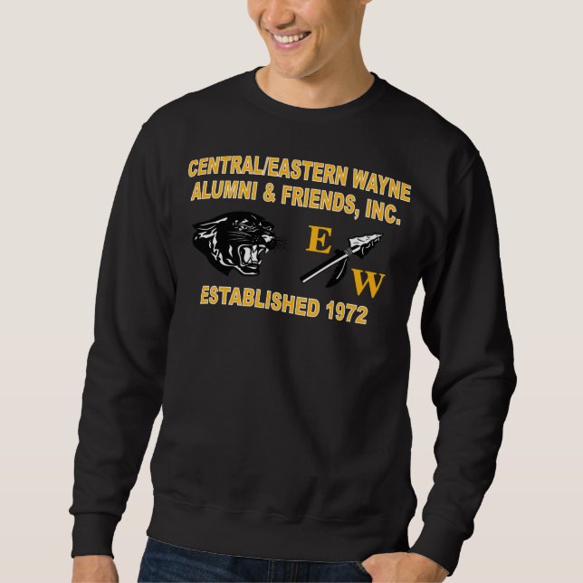 Panther and EW Black Sweatshirt (Front)