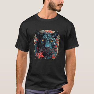 Panther Beast Animal World Wildlife Beauty Drawing T-Shirt