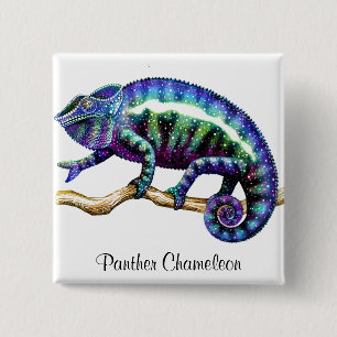 Panther Chameleon Pin