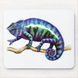 Panther Chameleon Showing his True Colours Mouse Pad