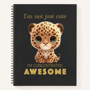 Panther Concentrated Awesome Cute Adorable Funny Notebook