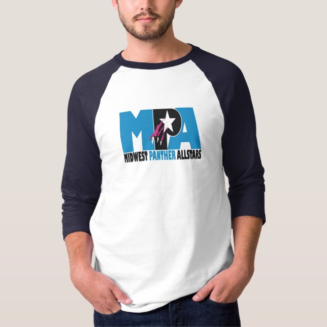 Panther Dad Baseball T T-Shirt (Front)