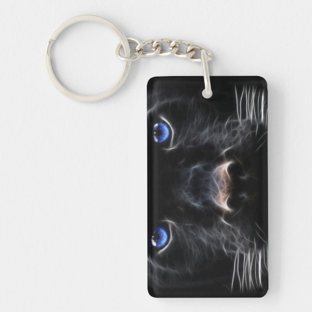 Panther Face Keychain (Front)