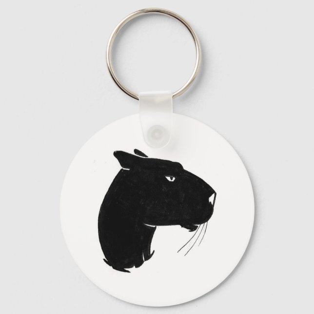 Panther head profile key ring (Front)