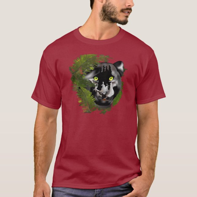 Panther in Foliage T-Shirt (Front)