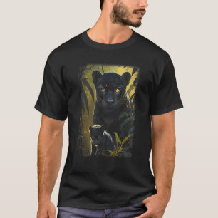 Panther Lover animal Big Cat Panther Animal black  T-Shirt