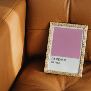 Panther Movie Pink - White Border Poster