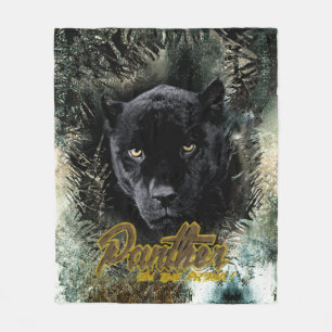 "Panther on the Prowl" Fleece Blanket