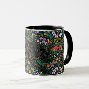 Panther on the Prowl Surreal Jungle Mug
