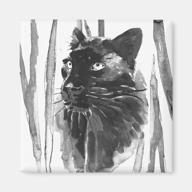 Panther Portrait Magnet (Front)