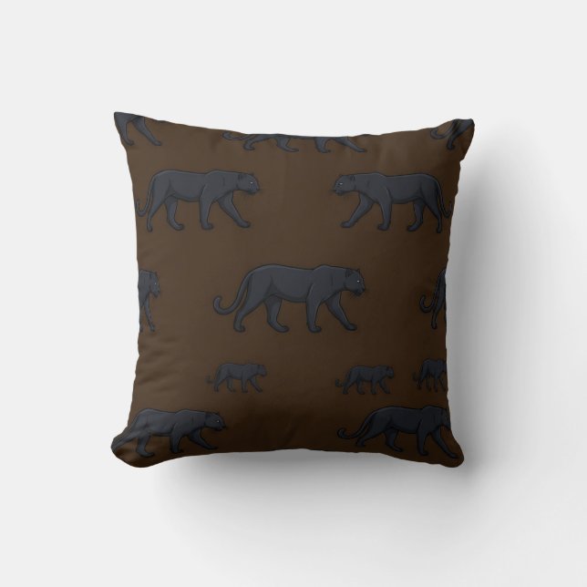 Panther Safari Print Pillow Cover (Front)