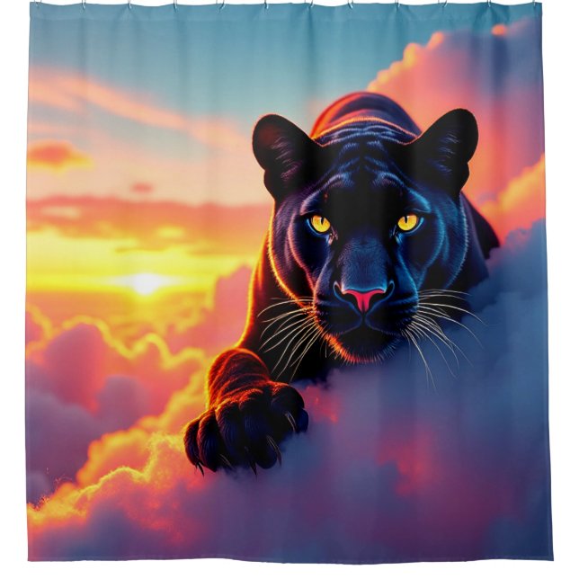 Panther Shower Curtain (Front)
