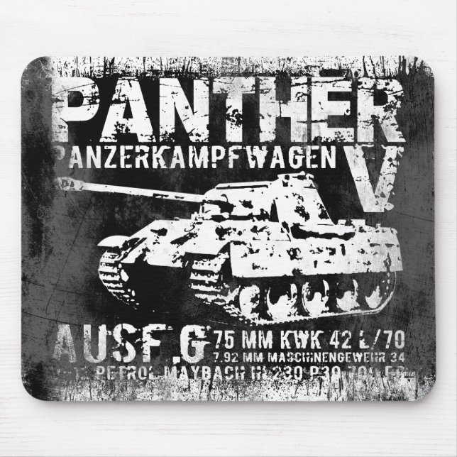 Panther Tank Mousepad (Front)