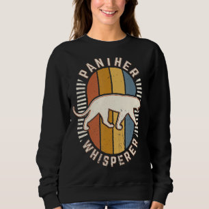 Panther Whisperer Vintage Classic Retro Animal Lov Sweatshirt