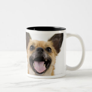 Panting dog Two-Tone coffee mug