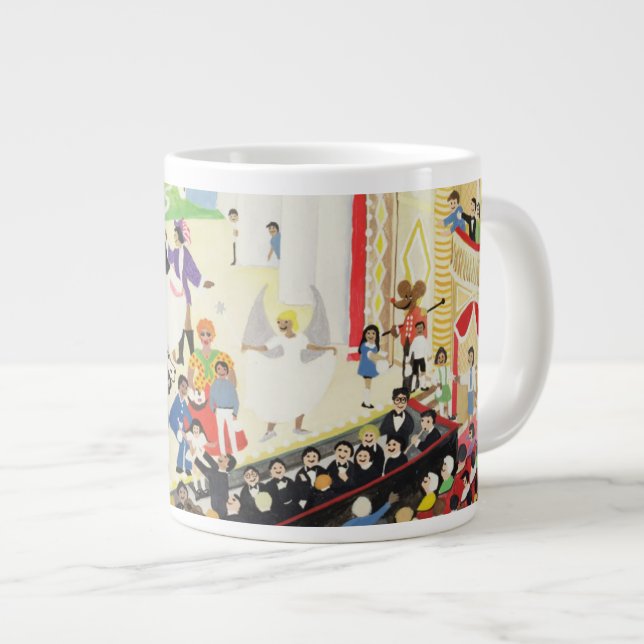 Pantomime Large Coffee Mug (Front Right)