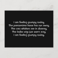 Pantomime. Poem. Black White
