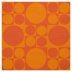 panton inspired orange fabric