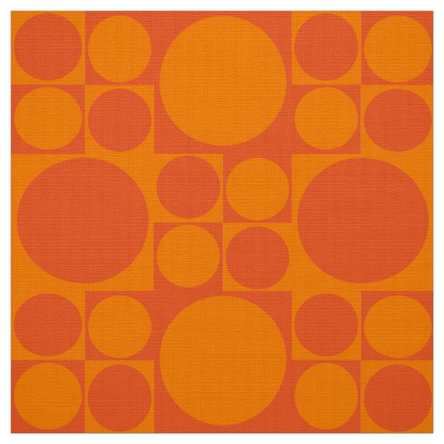 panton inspired orange fabric (Swatch)