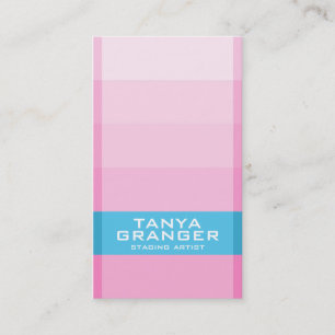 Pantone Swatch Gradient - Pink Business Card