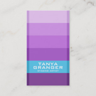 Pantone Swatch Gradient - Purple Business Card