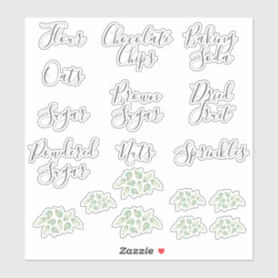 Pantry Baking Staples Labels