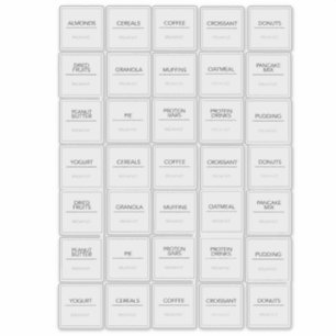 Pantry Labels Stickers