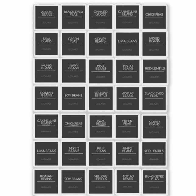 Pantry Labels Stickers (Front)