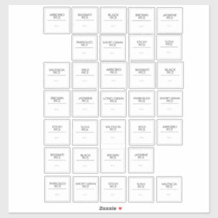 Pantry Labels Stickers