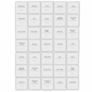 Pantry Labels Stickers
