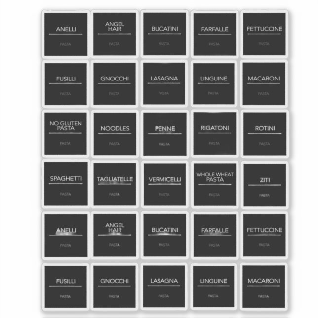 Pantry Labels Stickers (Front)