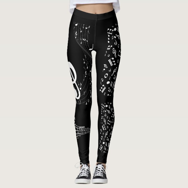 Pants legging musical notes (Front)