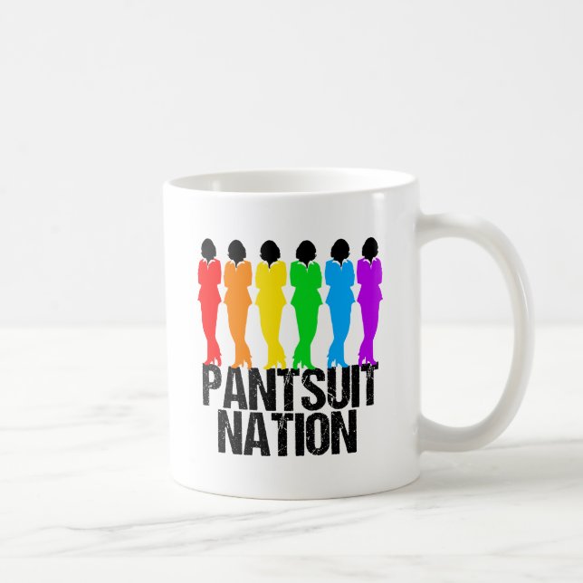 Pantsuit Nation Rainbow Women Coffee Mug (Right)