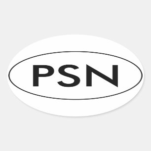PantsuitNation Oval Car Sticker PSN Pantsuit