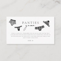 Panty Game Lingerie Bridal Shower