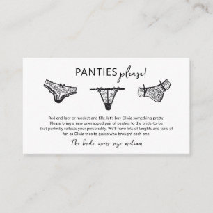 Panty Game Panties Please Insert Card