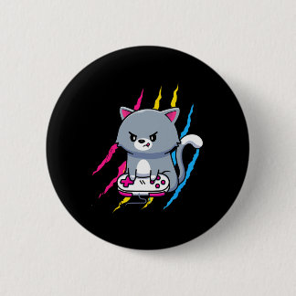 Panual Gaymer Geek Pride Lgbt Video Game Lover Gif 6 Cm Round Badge