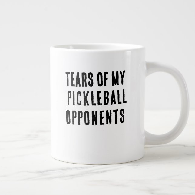 Panvola Tears of My Pickleball Opponents Sports  Large Coffee Mug (Right)