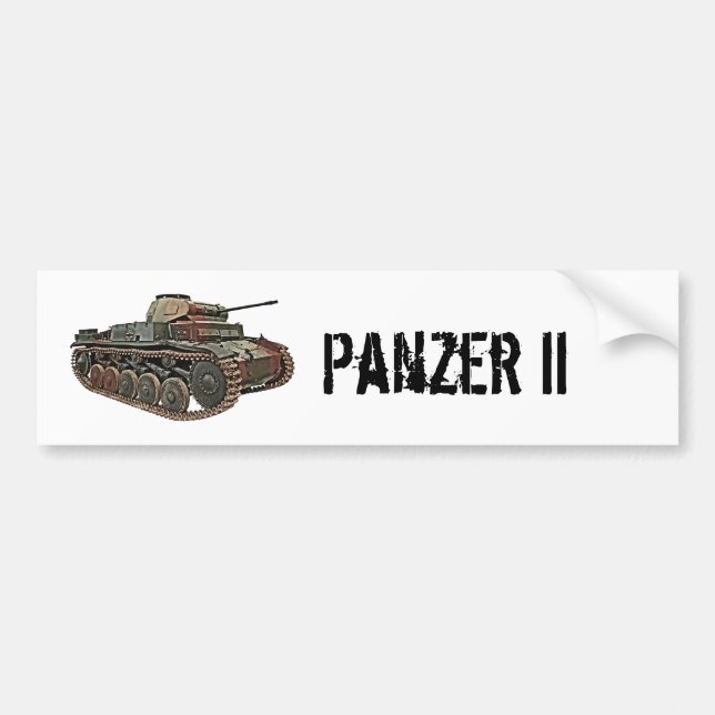 Panzer II tank Bumper Sticker (Front)